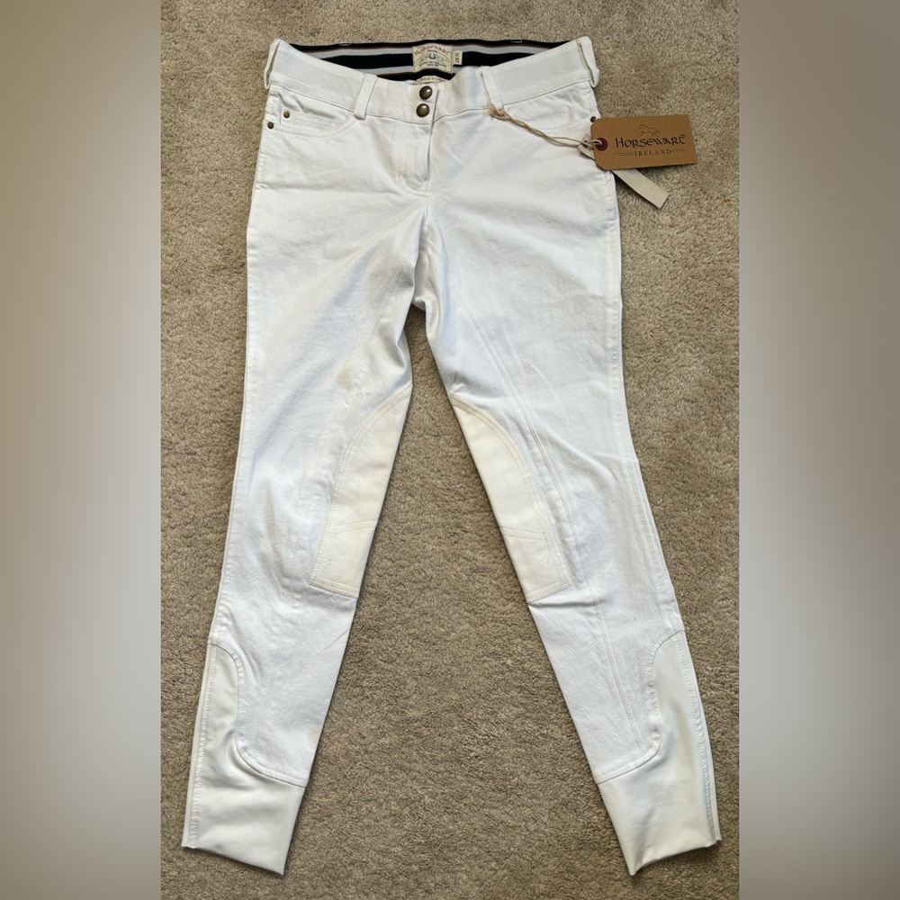 Horseware White Women's Breech Riding Pants